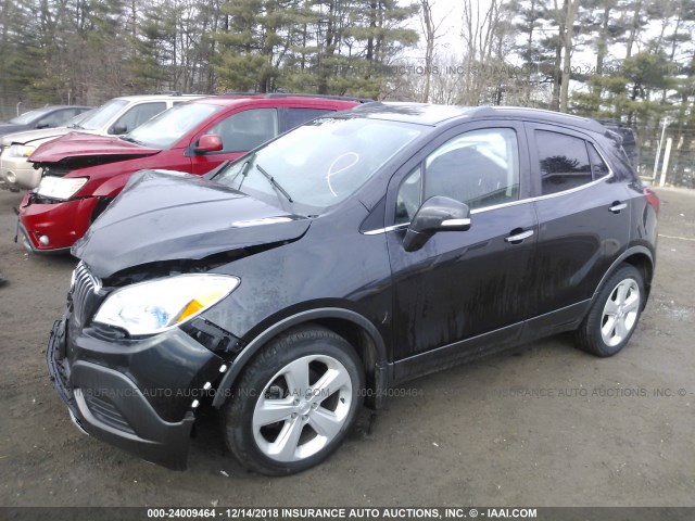 KL4CJASB3FB220254 - 2015 BUICK ENCORE BLACK photo 2