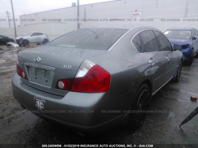 JNKAY01E97M308650 - 2007 INFINITI M35 SPORT GRAY photo 4