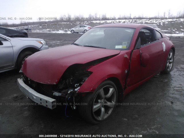JN1BZ34D67M503194 - 2007 NISSAN 350Z COUPE RED photo 2