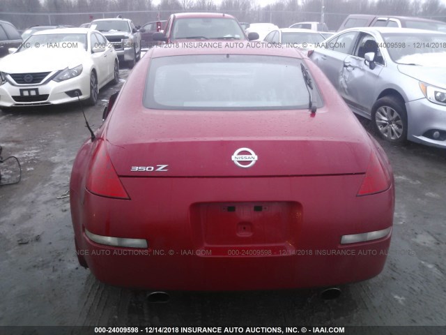 JN1BZ34D67M503194 - 2007 NISSAN 350Z COUPE RED photo 8