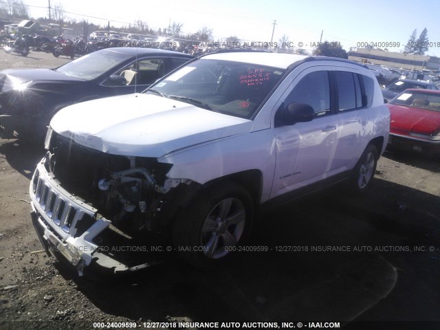 1C4NJCBA4GD560536 - 2016 JEEP COMPASS SPORT WHITE photo 2