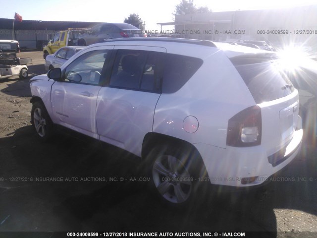 1C4NJCBA4GD560536 - 2016 JEEP COMPASS SPORT WHITE photo 3