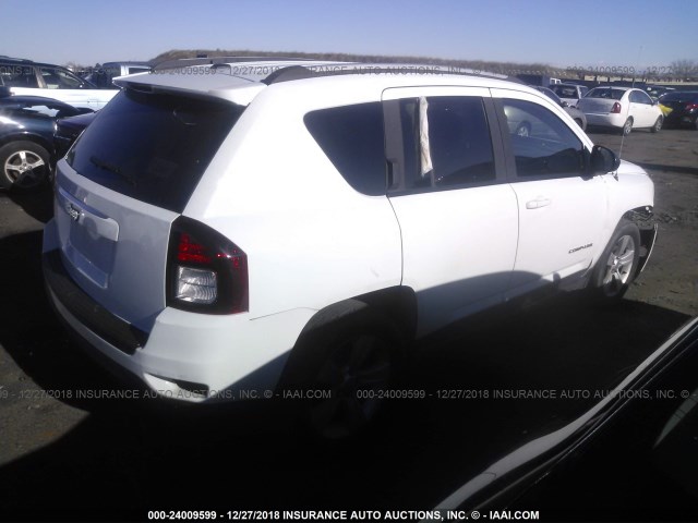 1C4NJCBA4GD560536 - 2016 JEEP COMPASS SPORT WHITE photo 4