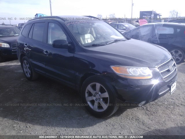 5NMSH73E28H184385 - 2008 HYUNDAI SANTA FE SE/LIMITED BLACK photo 1