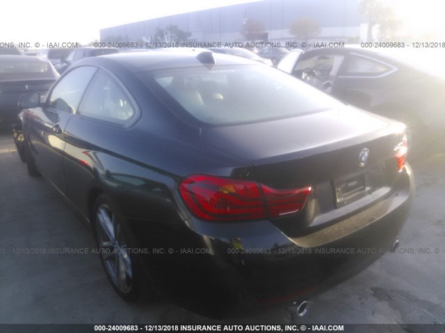 WBA4W7C5XJAB87629 - 2018 BMW 440I BLACK photo 3