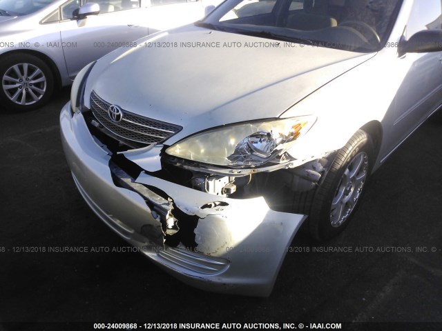 4T1BE32K13U732611 - 2003 TOYOTA CAMRY LE/XLE/SE SILVER photo 6