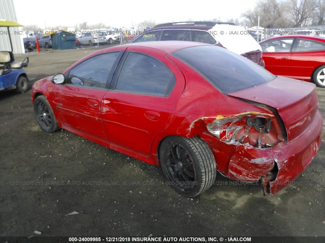 1B3AS76F62D568463 - 2002 DODGE NEON R/T RED photo 3