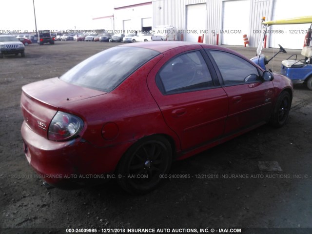 1B3AS76F62D568463 - 2002 DODGE NEON R/T RED photo 4