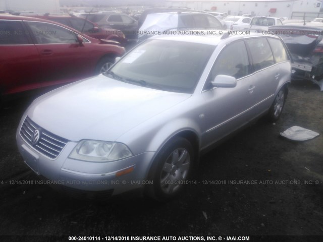 WVWWH63B34E063282 - 2004 VOLKSWAGEN PASSAT GLX SILVER photo 2