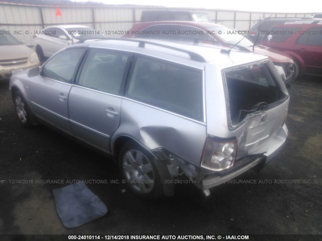 WVWWH63B34E063282 - 2004 VOLKSWAGEN PASSAT GLX SILVER photo 3