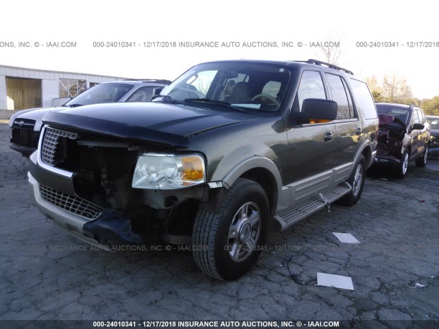 1FMPU17596LA08630 - 2006 FORD EXPEDITION EDDIE BAUER BLACK photo 2