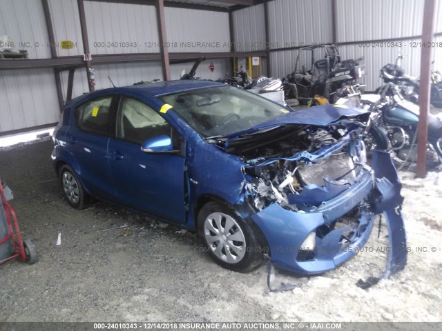 JTDKDTB31D1045020 - 2013 TOYOTA PRIUS C BLUE photo 1