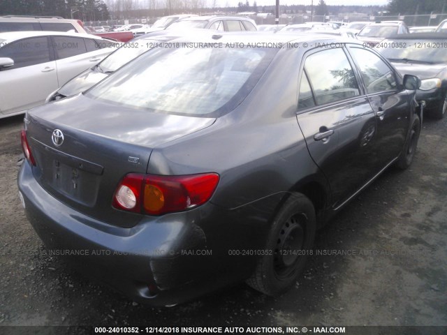 1NXBU4EE2AZ313226 - 2010 TOYOTA COROLLA S/LE/XLE GRAY photo 4