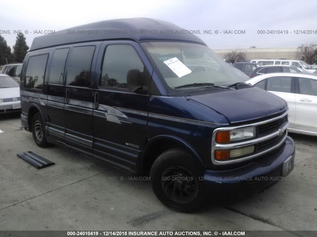 1GBFG15RXX1145316 - 1999 CHEVROLET EXPRESS G1500  BLUE photo 1