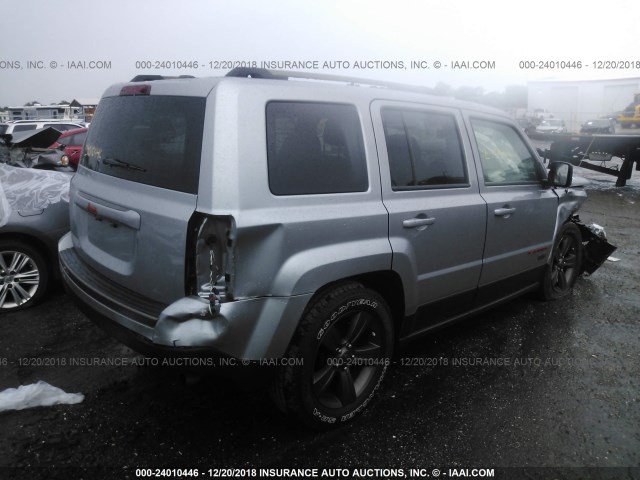 1C4NJPBB5GD700271 - 2016 JEEP PATRIOT SPORT SILVER photo 4