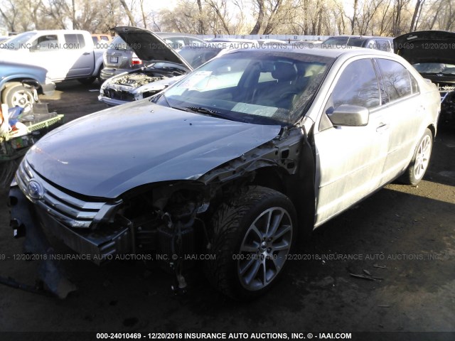 3FAHP08138R213828 - 2008 FORD FUSION SEL SILVER photo 2