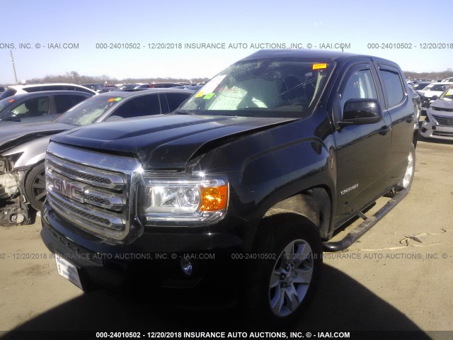 1GTG5CEAXJ1243233 - 2018 GMC CANYON SLE BLACK photo 2