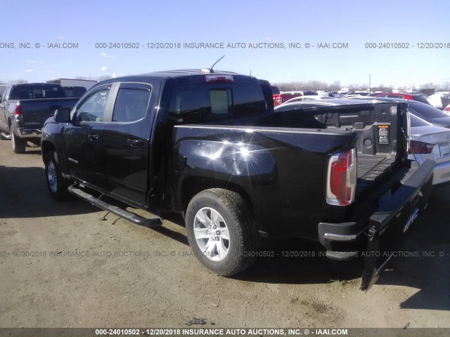 1GTG5CEAXJ1243233 - 2018 GMC CANYON SLE BLACK photo 3