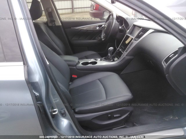 JN1BV7AP1FM345721 - 2015 INFINITI Q50 Azul foto 5