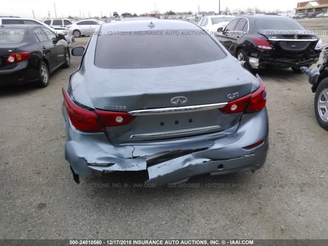 JN1BV7AP1FM345721 - 2015 INFINITI Q50 Azul foto 6