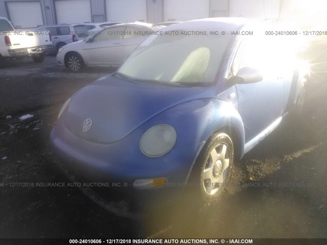 3VWDC21C01M415652 - 2001 VOLKSWAGEN NEW BEETLE GLX BLUE photo 6