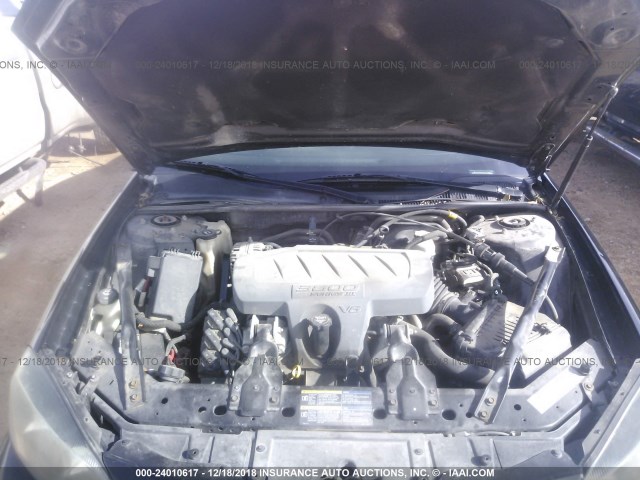 2G2WP552961191030 - 2006 PONTIAC GRAND PRIX BLACK photo 10