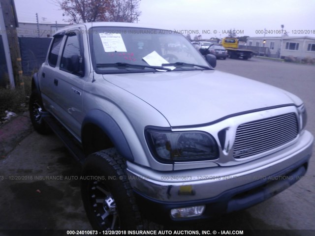 5TEHN72N33Z207525 - 2003 TOYOTA TACOMA DOUBLE CAB SILVER photo 1