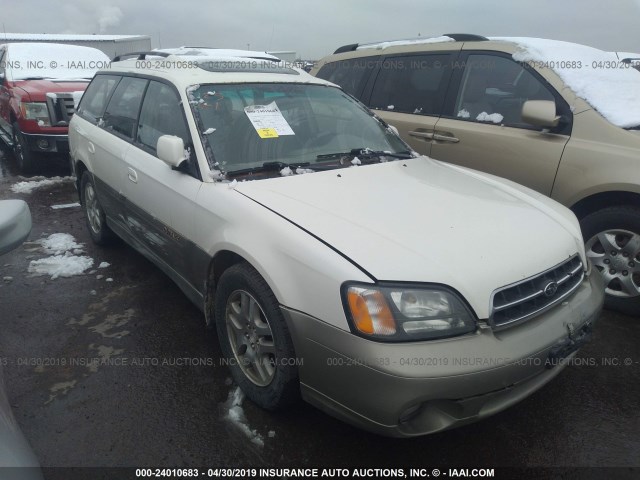 4S3BH686526639164 - 2002 SUBARU LEGACY OUTBACK LIMITED WHITE photo 1