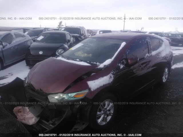 JHMZE2H7XAS034571 - 2010 HONDA INSIGHT EX SILVER photo 2