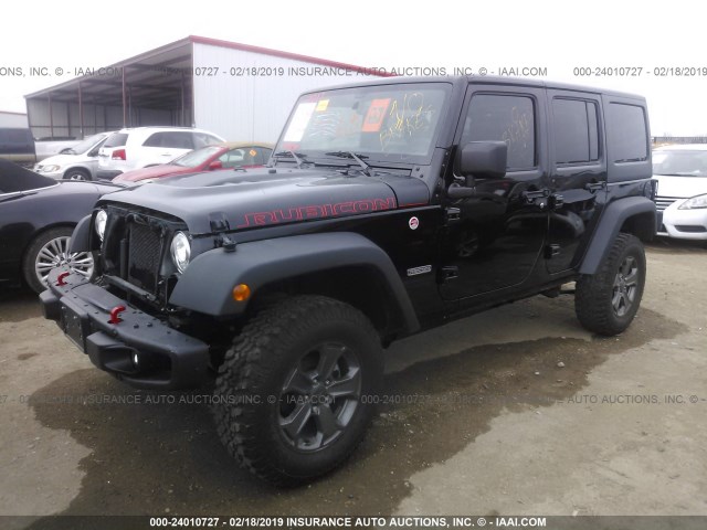 1C4BJWFG4HL737550 - 2017 JEEP WRANGLER UNLIMITE RUBICON BLACK photo 2