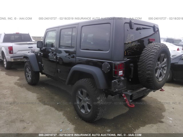 1C4BJWFG4HL737550 - 2017 JEEP WRANGLER UNLIMITE RUBICON BLACK photo 3