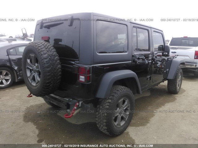 1C4BJWFG4HL737550 - 2017 JEEP WRANGLER UNLIMITE RUBICON BLACK photo 4