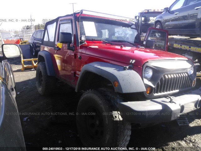 1J4AA2D13BL609109 - 2011 JEEP WRANGLER SPORT RED photo 1