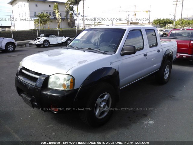 1N6ED27T44C411540 - 2004 NISSAN FRONTIER CREW CAB XE V6 SILVER photo 2