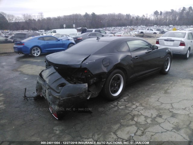 2G1FE1ED5B9212472 - 2011 CHEVROLET CAMARO LS BLACK photo 4