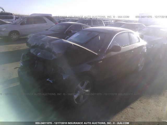 WBAUP9C5XBVL90391 - 2011 BMW 128 I BLACK photo 2