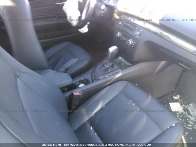 WBAUP9C5XBVL90391 - 2011 BMW 128 I BLACK photo 5