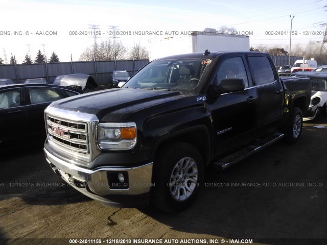 3GTU2UEH1EG534693 - 2014 GMC SIERRA K1500 SLE BLACK photo 2