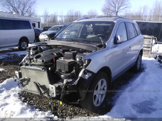 5NMSH13E59H266822 - 2009 HYUNDAI SANTA FE SE/LIMITED SILVER photo 2