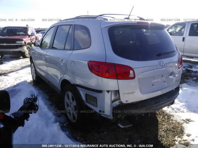 5NMSH13E59H266822 - 2009 HYUNDAI SANTA FE SE/LIMITED SILVER photo 3