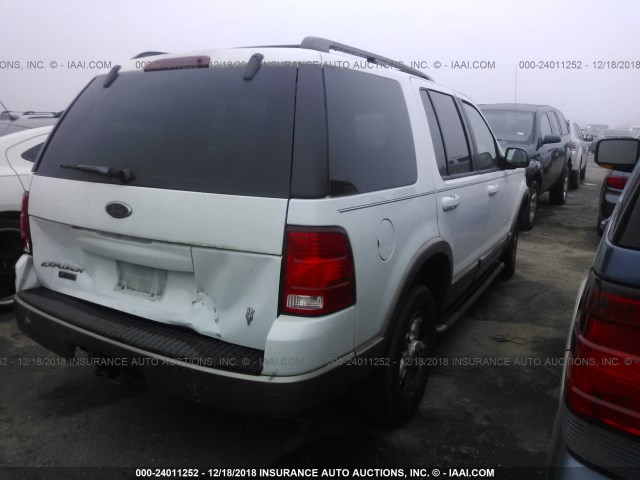 1FMZU64WX2ZC87175 - 2002 FORD EXPLORER EDDIE BAUER WHITE photo 4