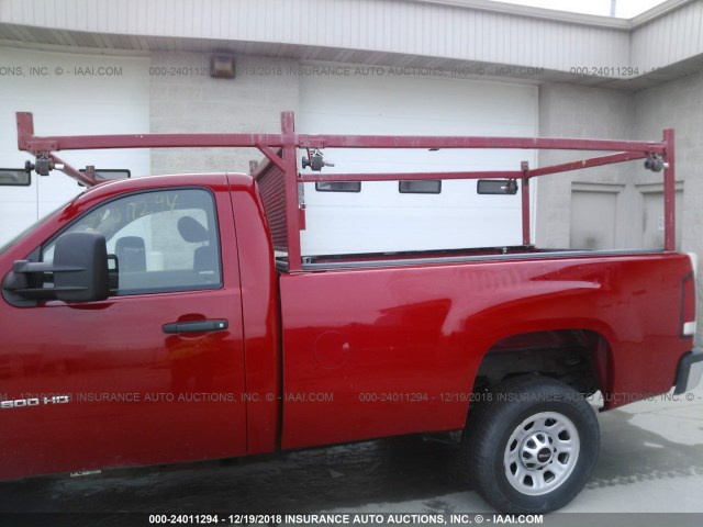 1GT312CG7DF109198 - 2013 GMC SIERRA RED photo 7