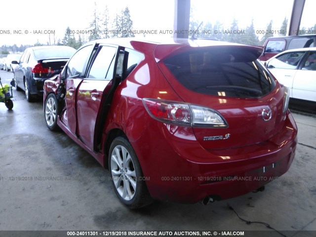 JM1BL1H57A1279111 - 2010 MAZDA 3 S RED photo 3