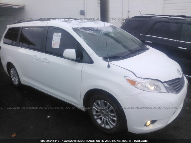 5TDYK3DC4DS394480 - 2013 TOYOTA SIENNA XLE/LIMITED WHITE photo 1