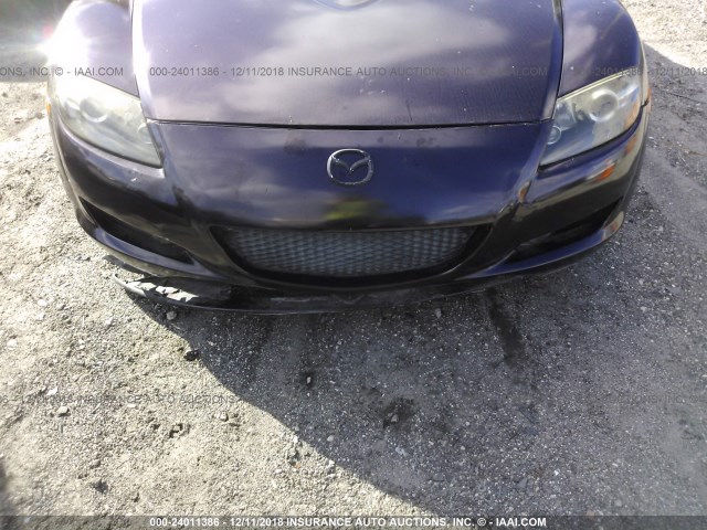 JM1FE17N550149093 - 2005 MAZDA RX8 PURPLE photo 6