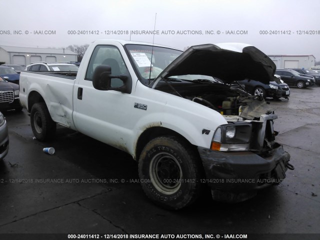 1FTSF30L82EA79975 - 2002 FORD F350 SRW SUPER DUTY WHITE photo 1