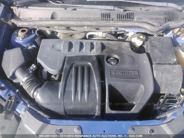 1G2AL18F087167153 - 2008 PONTIAC G5 BLUE photo 10