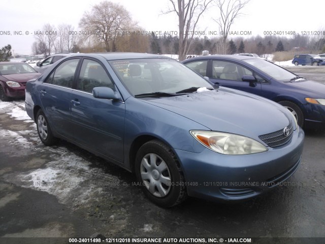 4T1BE32K93U743453 - 2003 TOYOTA CAMRY LE/XLE/SE BLUE photo 1
