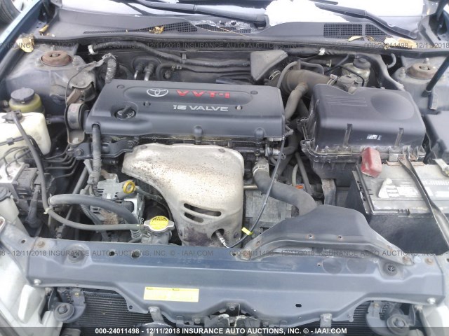 4T1BE32K93U743453 - 2003 TOYOTA CAMRY LE/XLE/SE BLUE photo 10