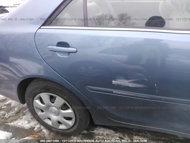 4T1BE32K93U743453 - 2003 TOYOTA CAMRY LE/XLE/SE BLUE photo 6